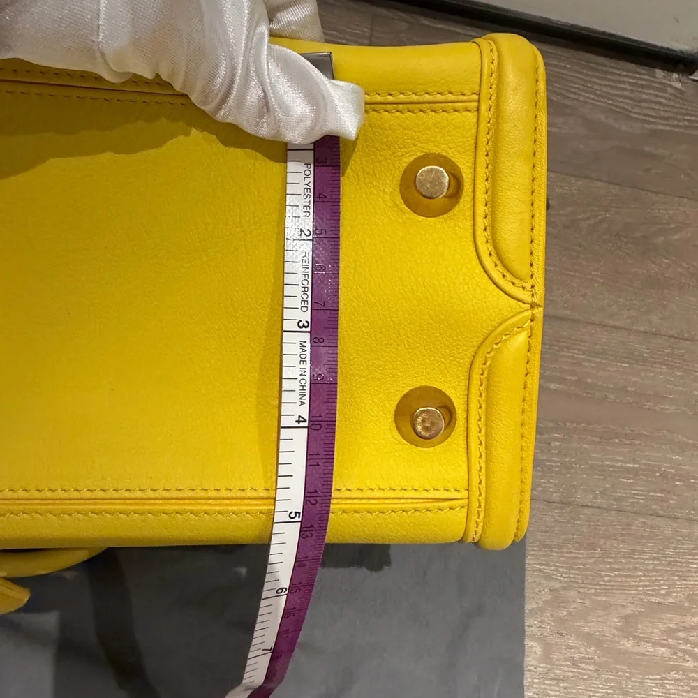 Alexander McQueen Bright Yellow Leather Tote